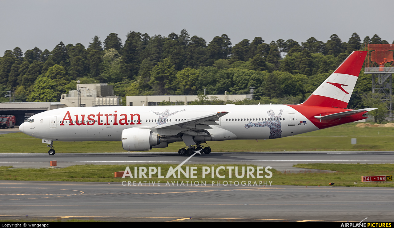 Austrian Airlines OE-LPF aircraft at Tokyo - Narita Intl
