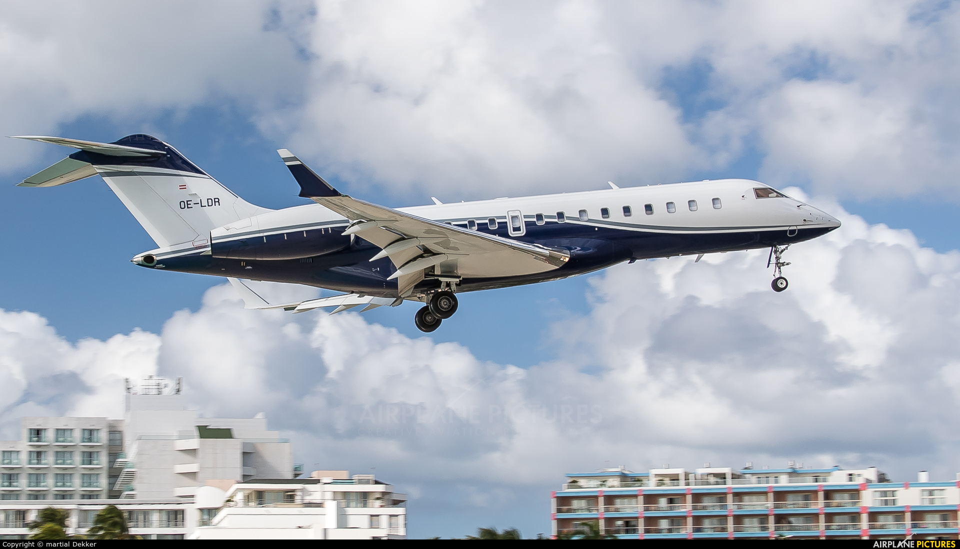 Avcon Jet OE-LDR aircraft at Sint Maarten - Princess Juliana Intl