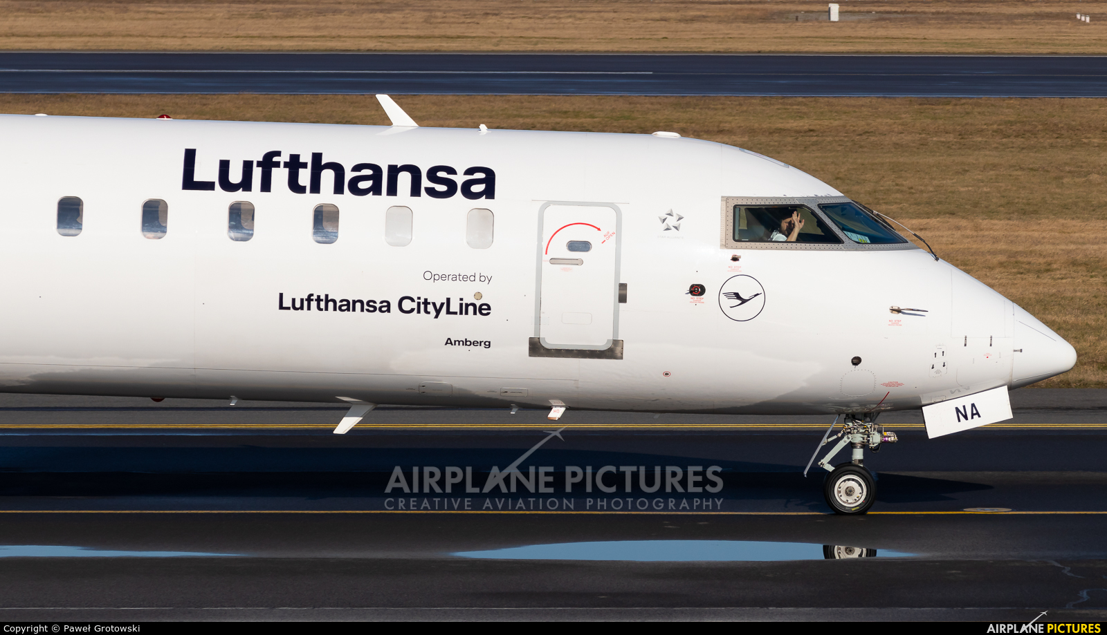 Lufthansa Regional - CityLine D-ACNA aircraft at Poznań - Ławica
