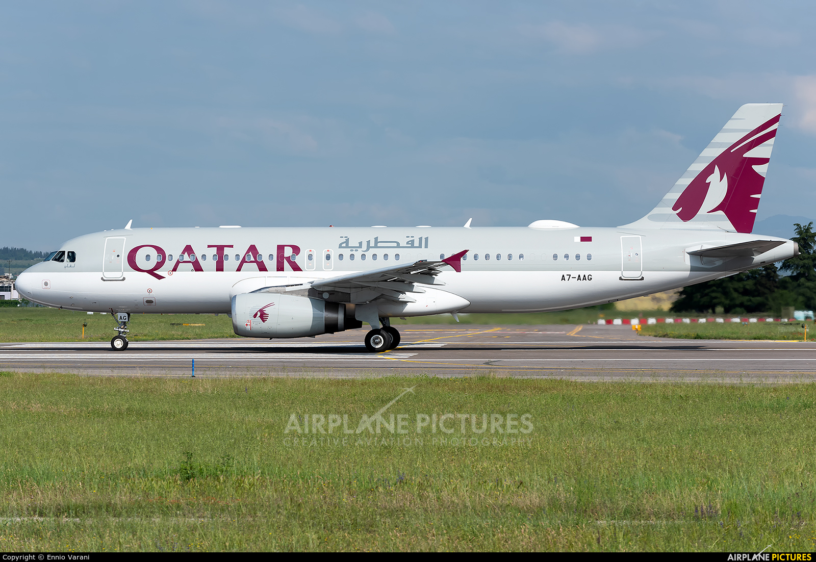 Qatar Amiri Flight A7-AAG aircraft at Verona - Villafranca
