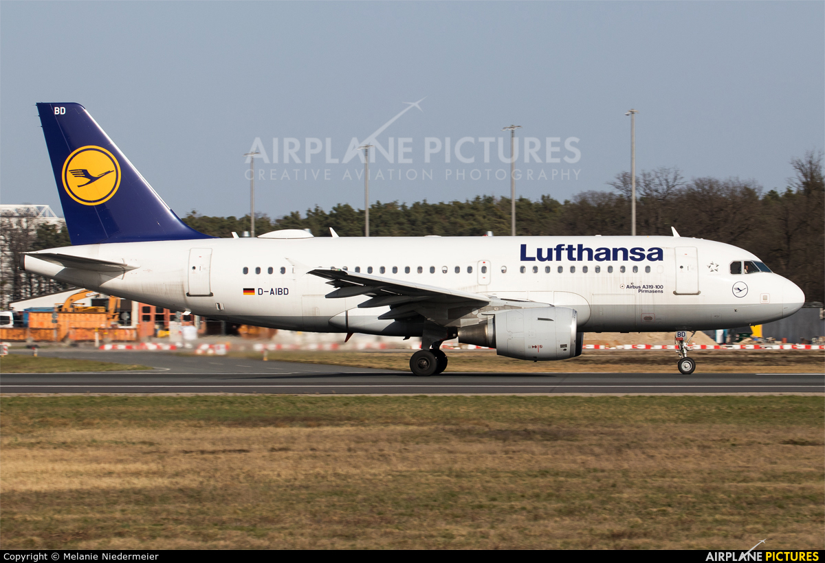 Lufthansa D-AIBD aircraft at Frankfurt