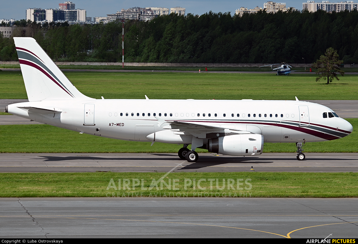 Qatar Amiri Flight A7-MED aircraft at St. Petersburg - Pulkovo