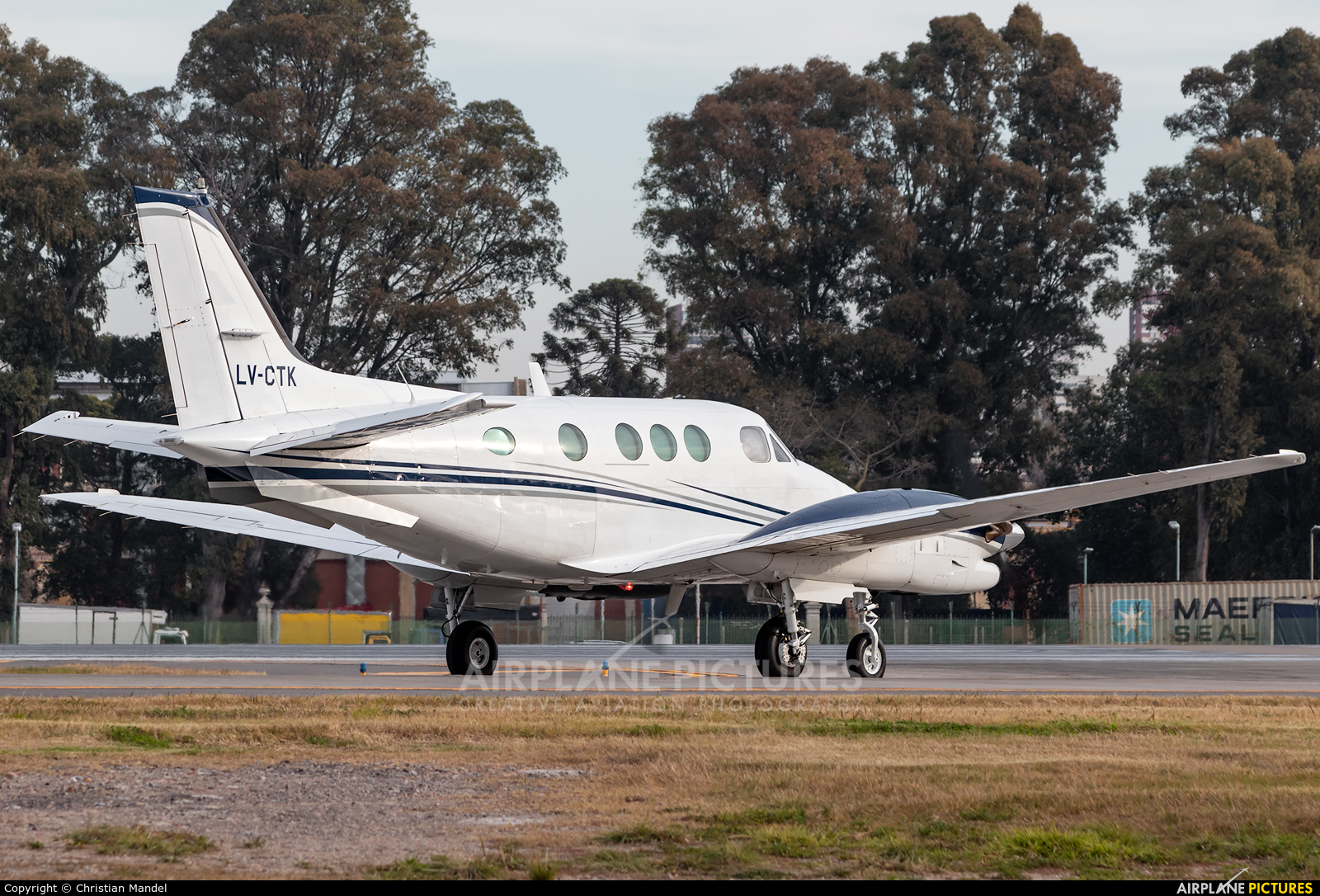 Private LV-CTK aircraft at Buenos Aires - Jorge Newbery