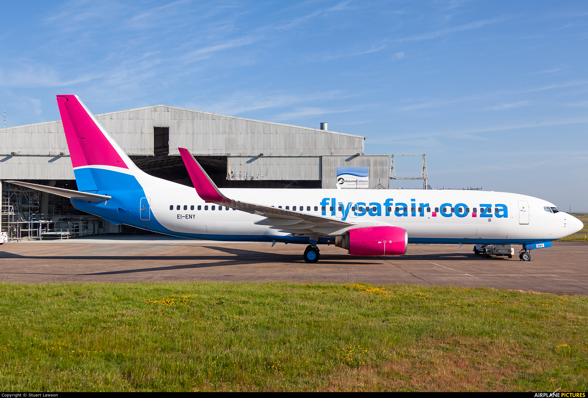 FlySafair EI-ENY aircraft at East Midlands