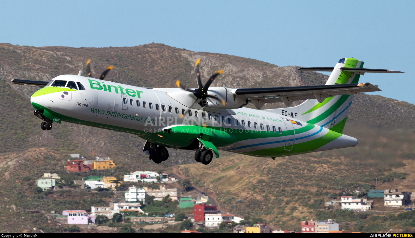 Binter Canarias EC-MIF aircraft at Tenerife Norte - Los Rodeos