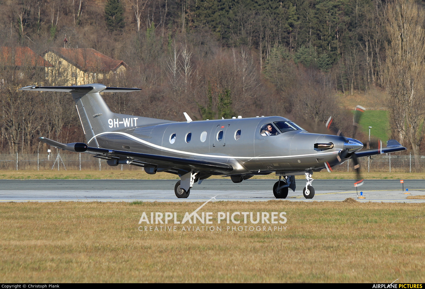 Private 9H-WIT aircraft at Innsbruck
