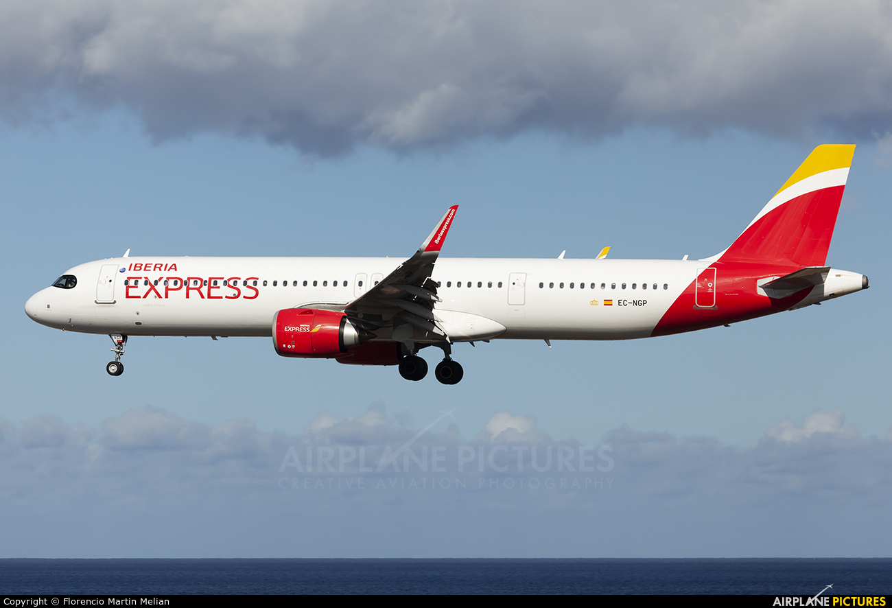 Iberia Express EC-NGP aircraft at Lanzarote - Arrecife