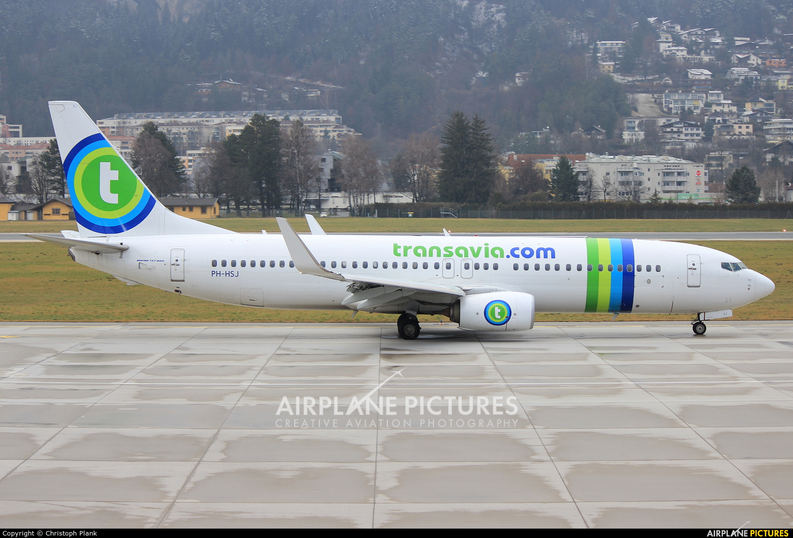 Transavia PH-HSJ aircraft at Innsbruck