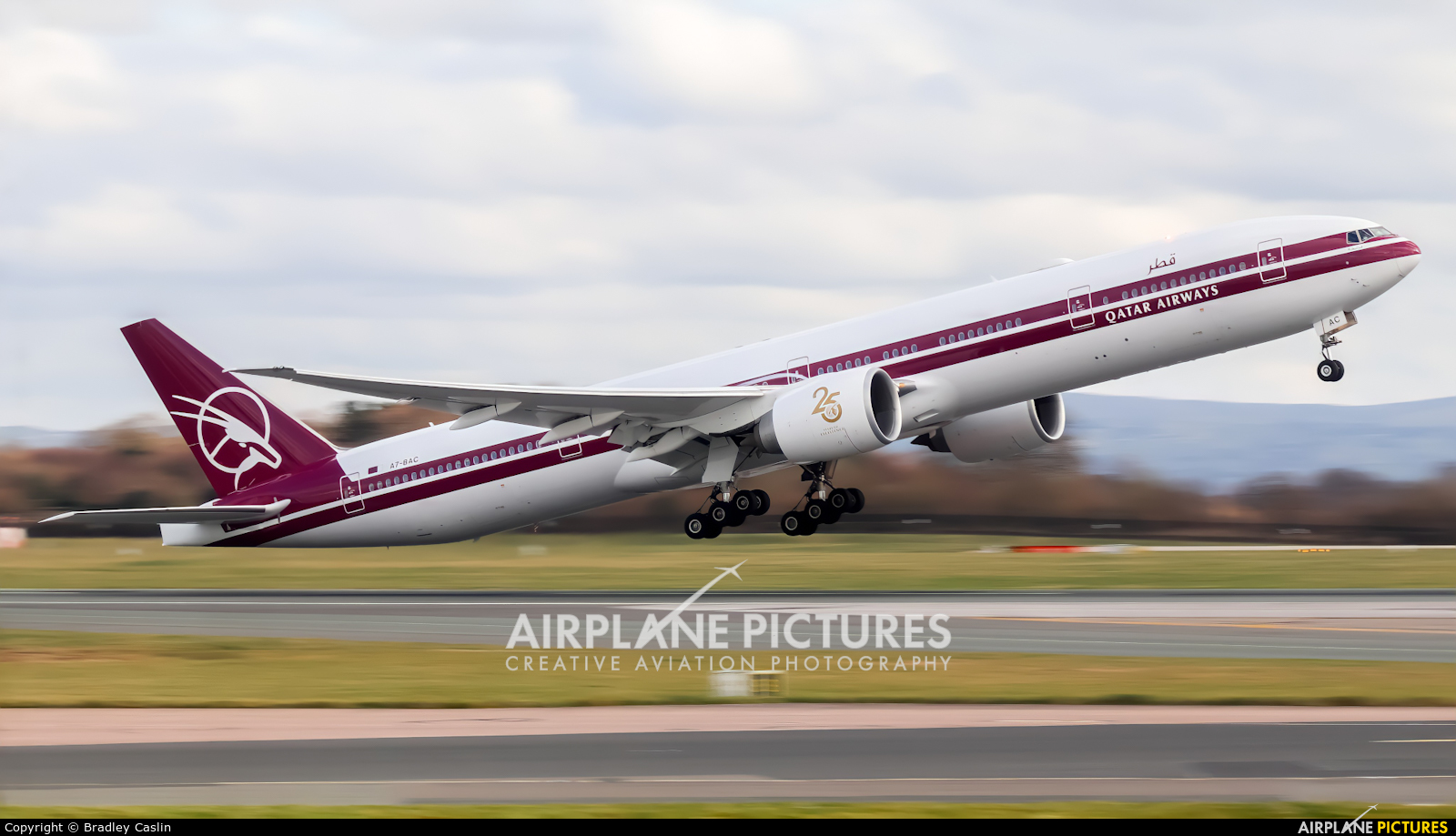 Qatar Airways A7-BAC aircraft at Manchester