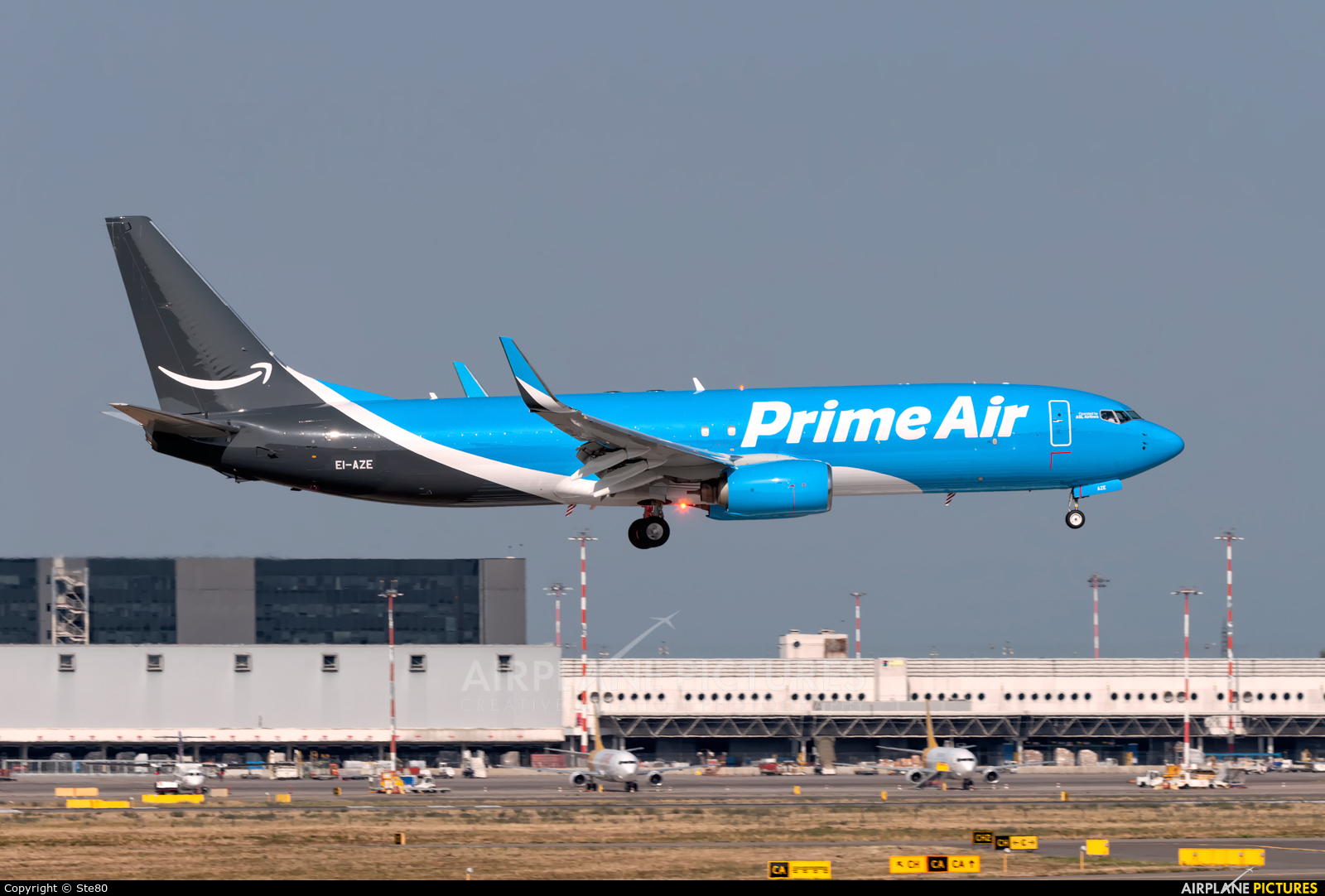 Amazon Prime Air EI-AZE aircraft at Milan - Malpensa