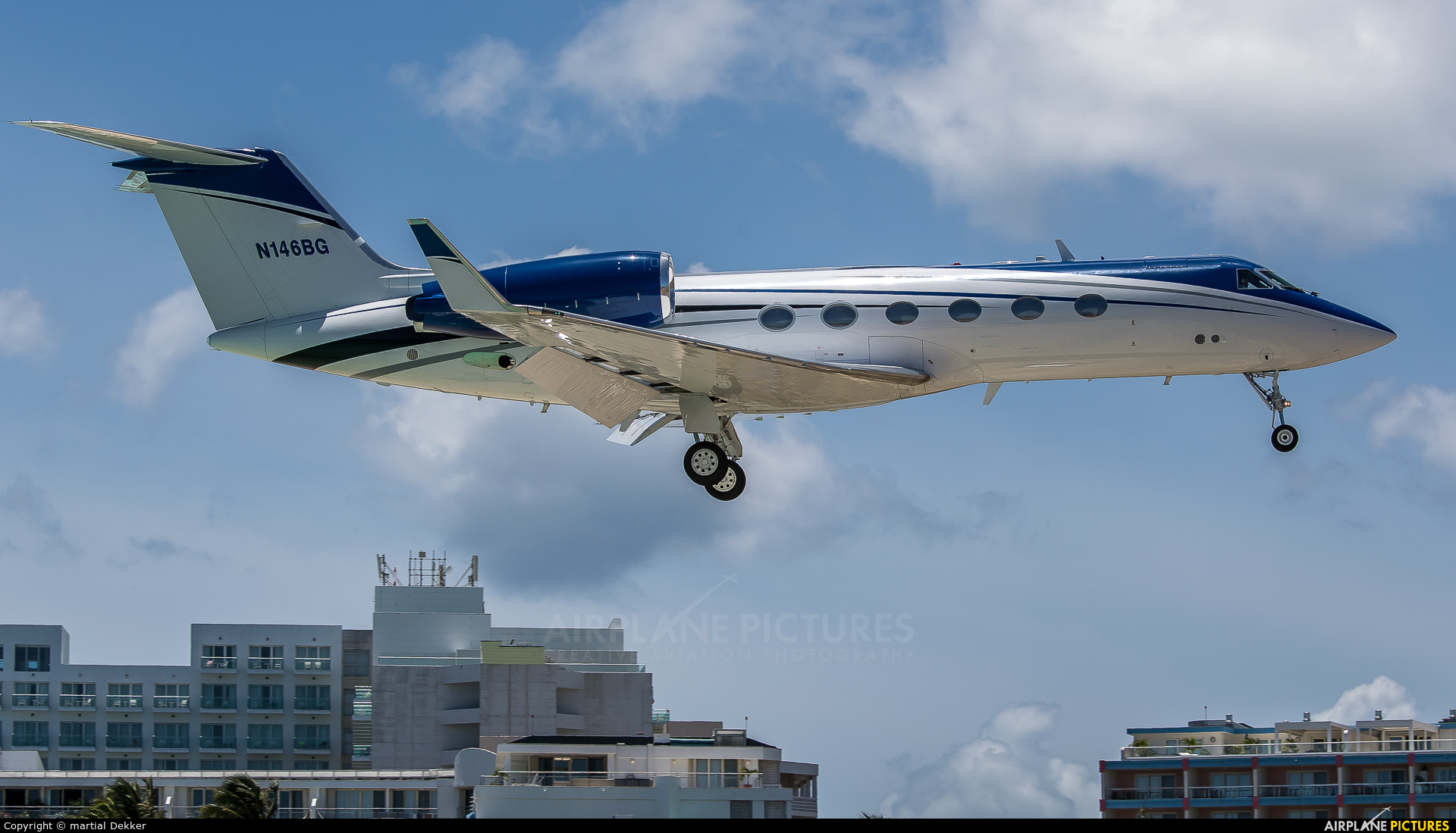 Private N146BG aircraft at Sint Maarten - Princess Juliana Intl
