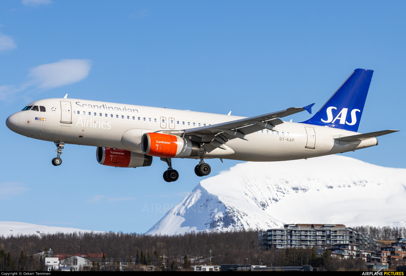 SAS - Scandinavian Airlines OY-KAP aircraft at Tromsø