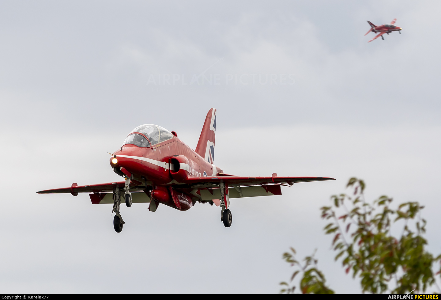 Royal Air Force "Red Arrows" XX311 aircraft at Gdynia- Babie Doły (Oksywie)