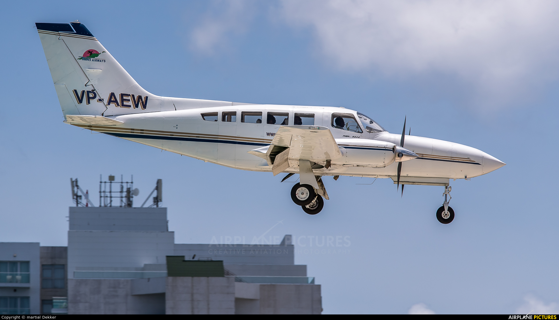 Trans Anguilla Airways VP-AEW aircraft at Sint Maarten - Princess Juliana Intl