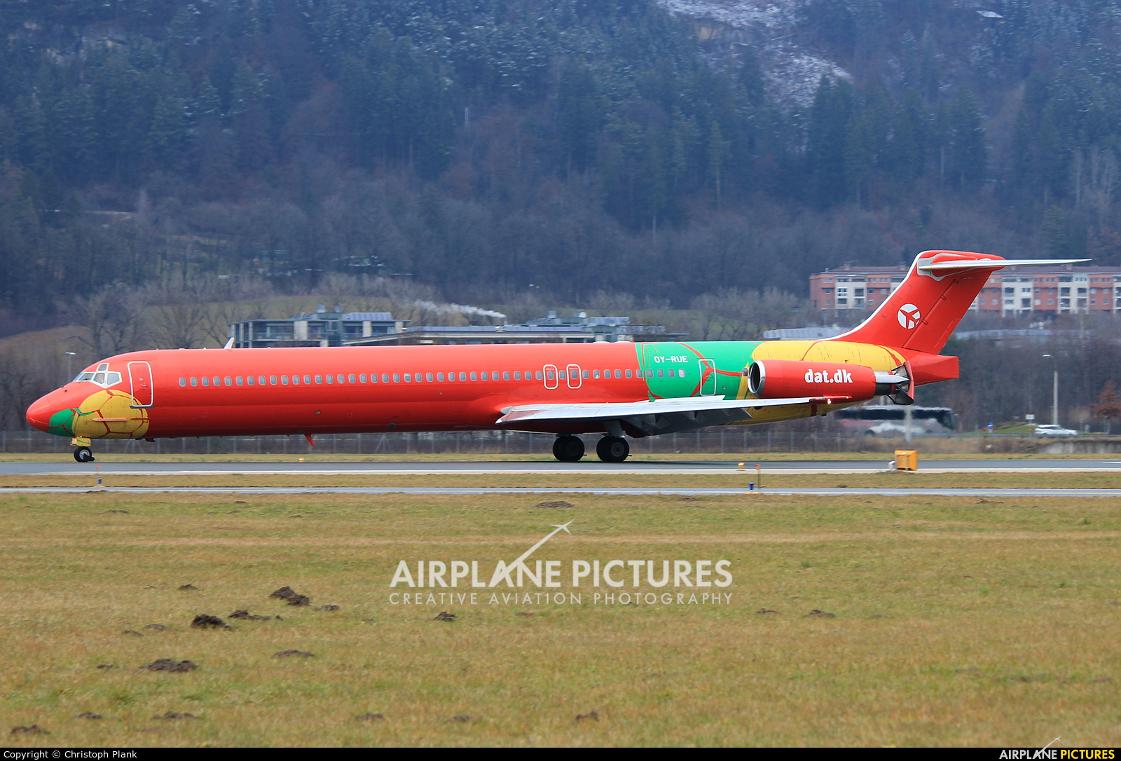 Danish Air Transport OY-RUE aircraft at Innsbruck