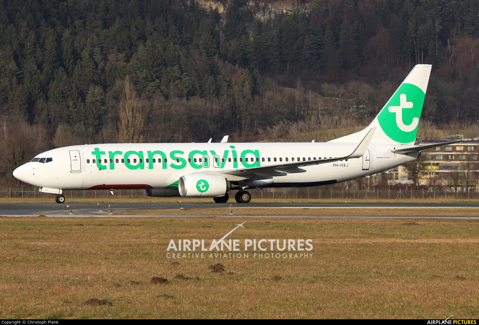 Transavia PH-HXJ aircraft at Innsbruck