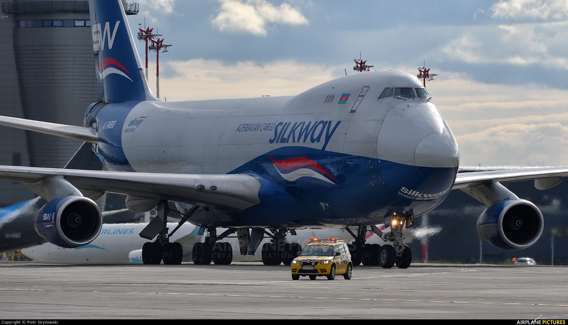 Silk Way West Airlines 4K-SW800 aircraft at Katowice - Pyrzowice