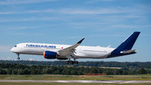 Turkish Airbus A350 visited Zurich title=