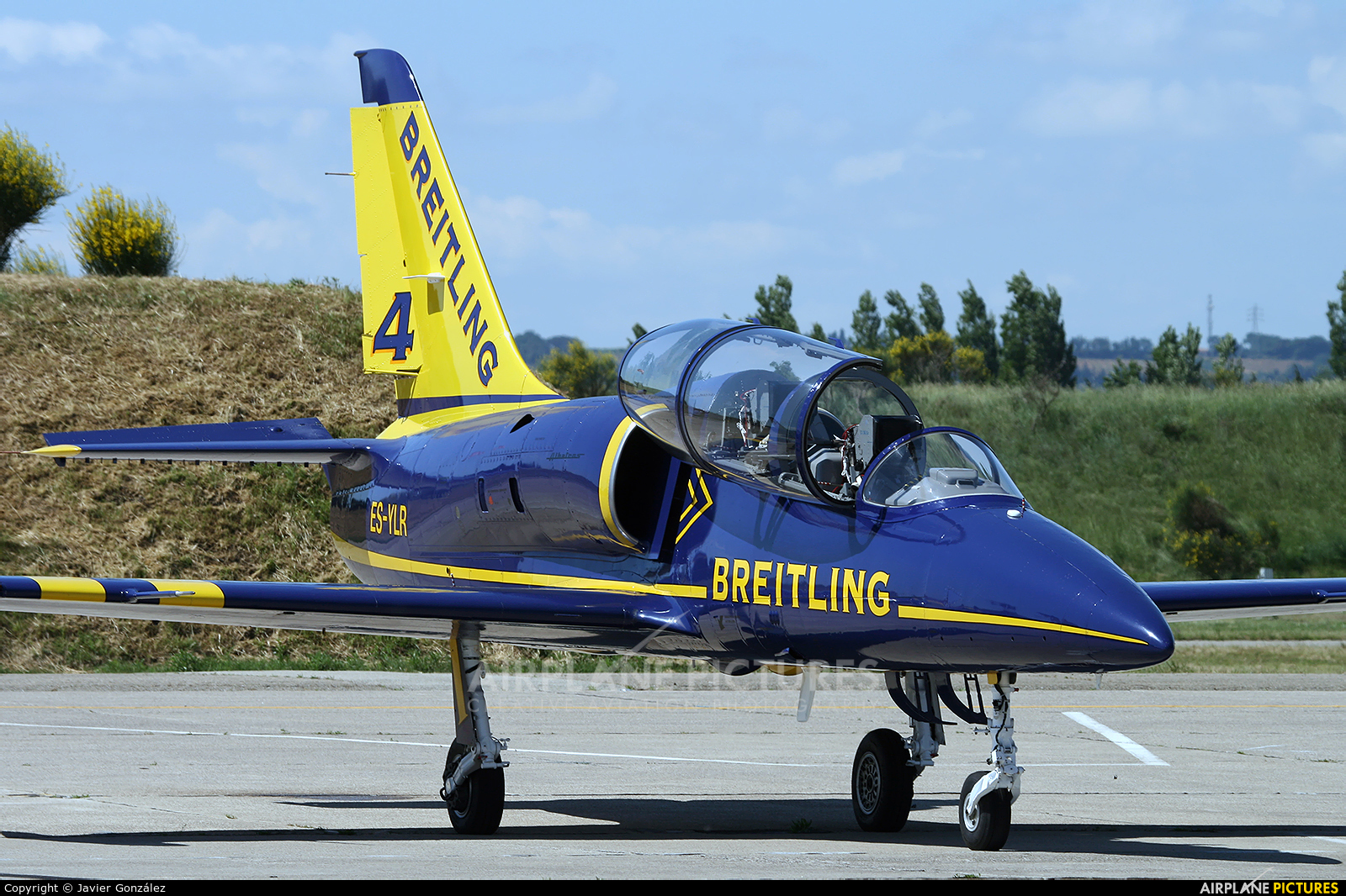 Breitling Jet Team ES-YLR aircraft at Orange - Caritat
