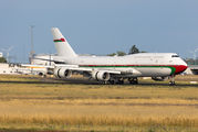 Sultan of Oman visited Berlin onboard his Boeing 747-8BBJ title=