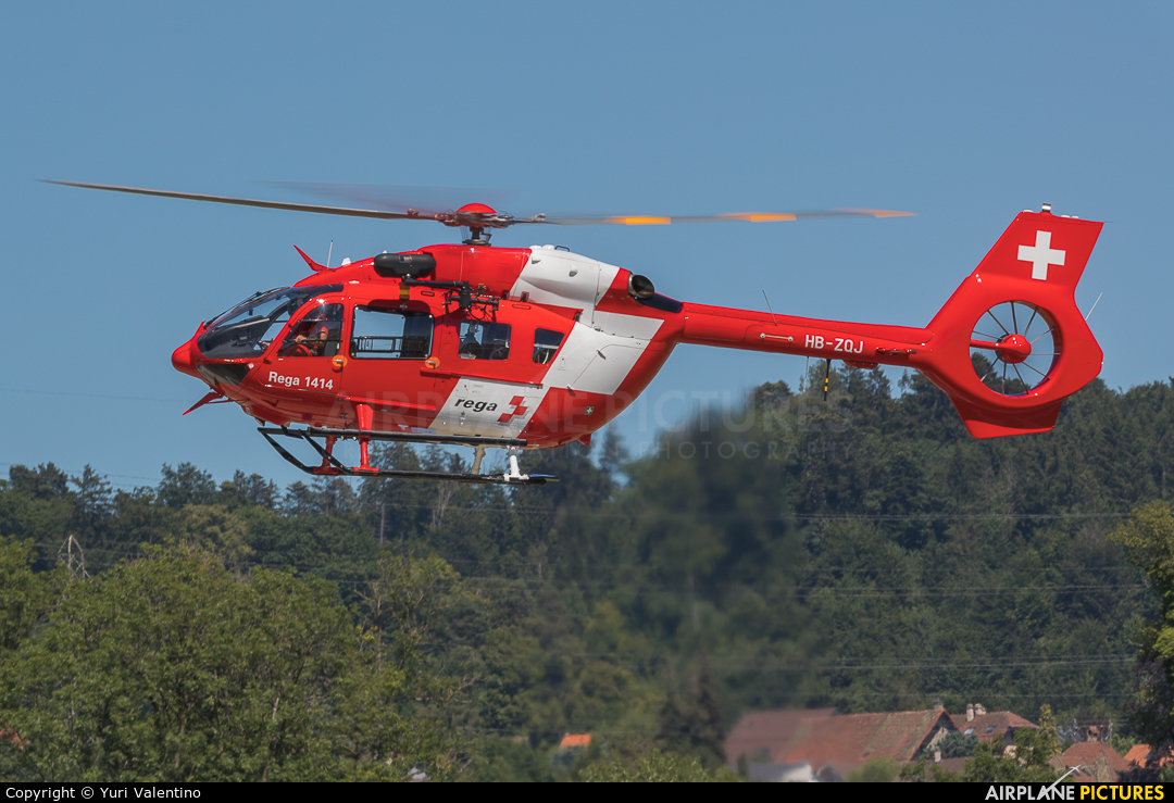 REGA Swiss Air Ambulance  HB-ZQJ aircraft at Lausanne - La Blécherette