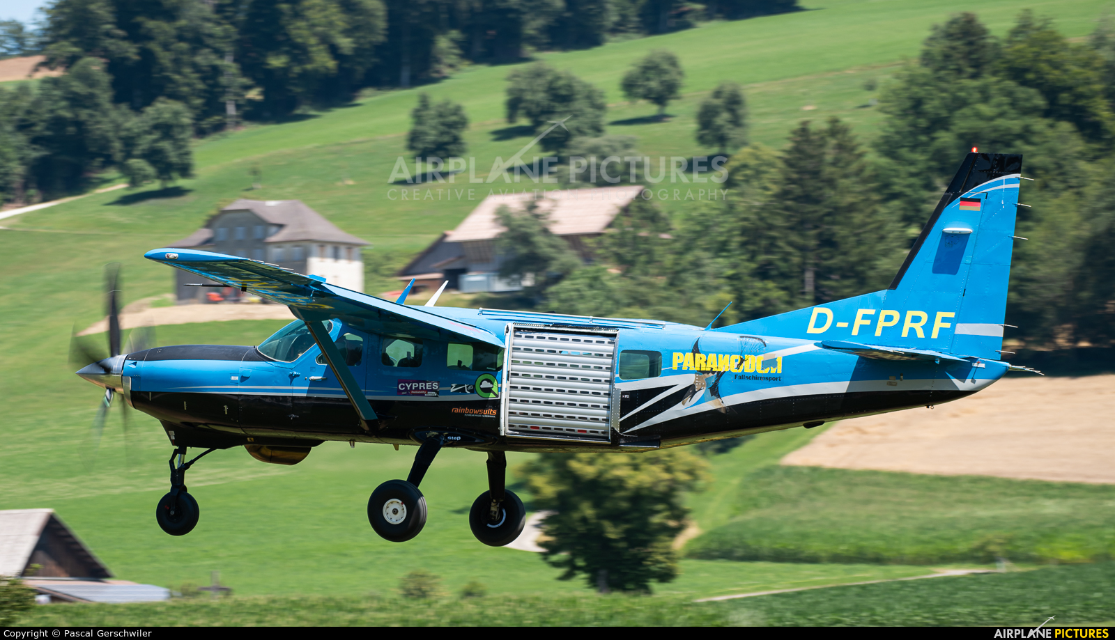 Private D-FPRF aircraft at Luzern-Beromünster