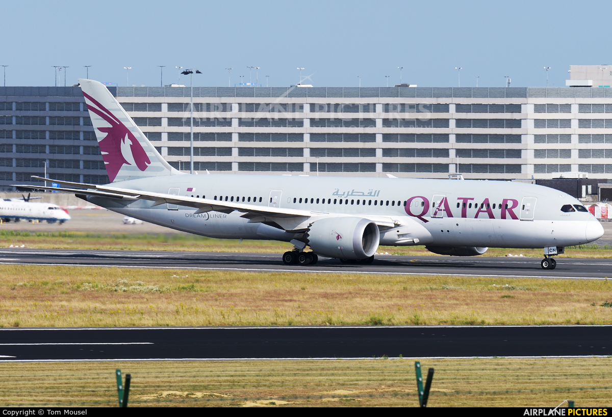 Qatar Airways A7-BCN aircraft at Brussels - Zaventem