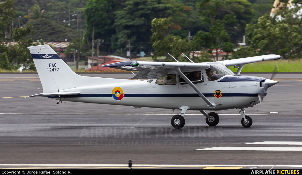 Colombia - Air Force FAC2477 aircraft at San Jose - Juan Santamaría Intl
