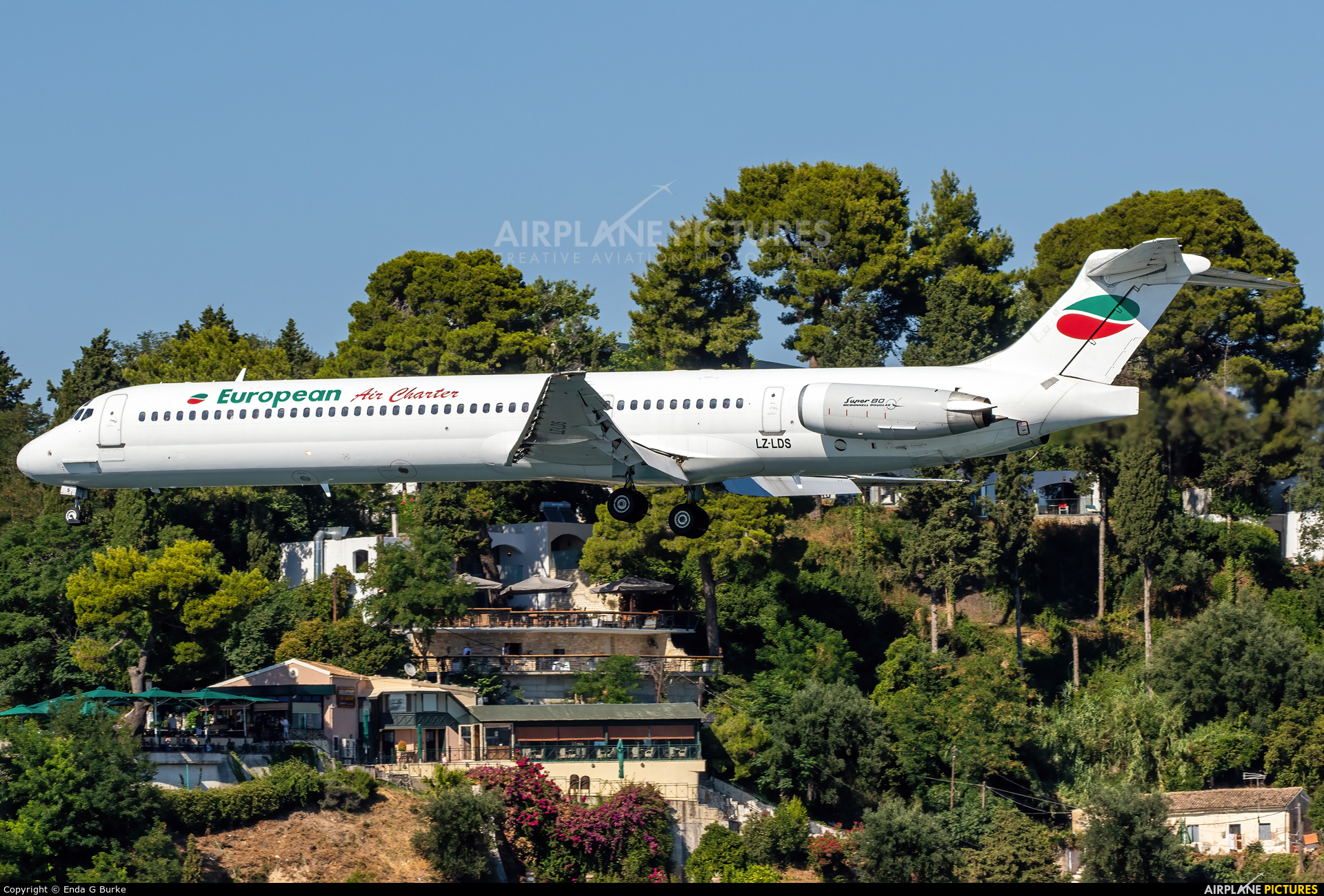 European Air Charter LZ-LDS aircraft at Corfu - Ioannis Kapodistrias