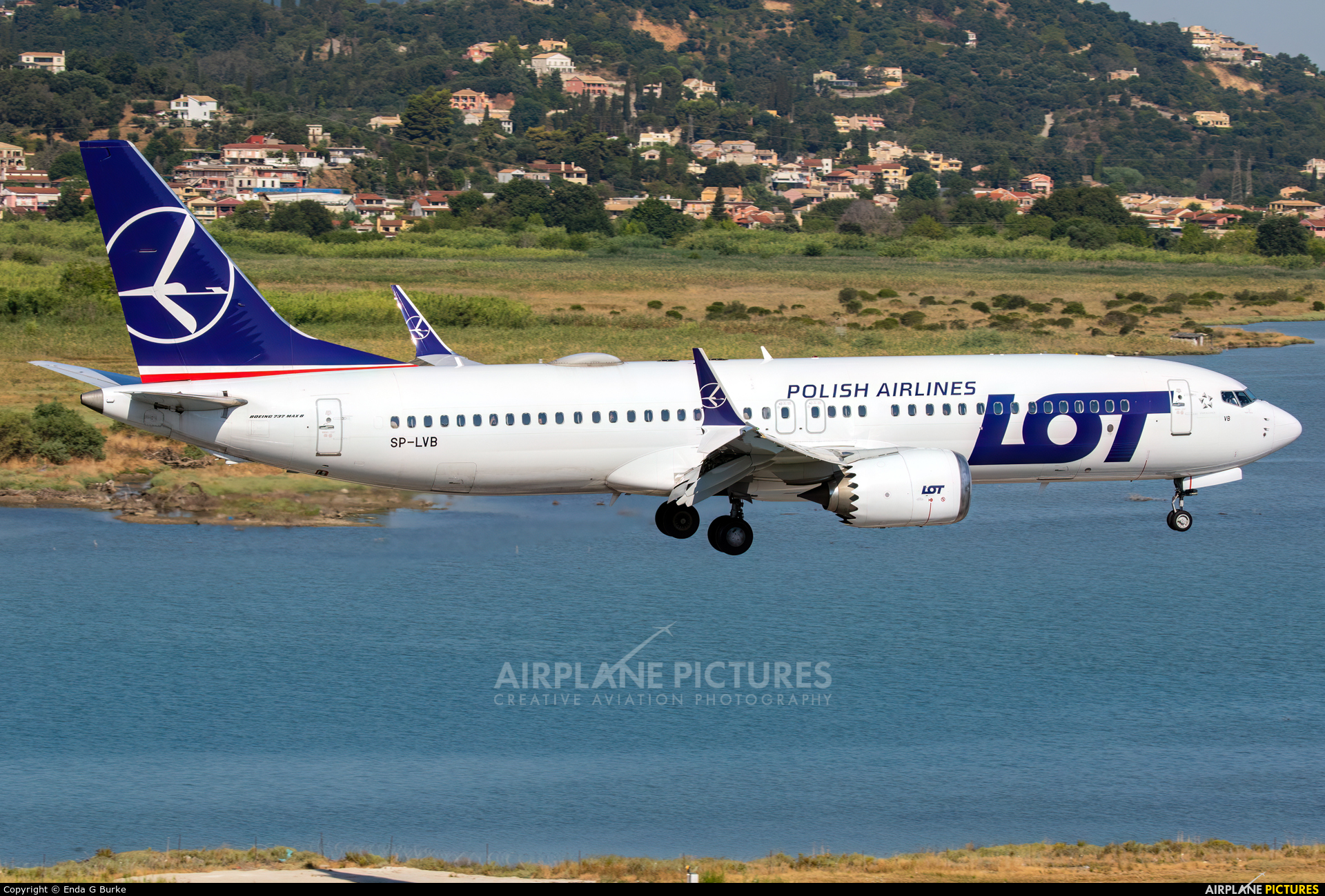 LOT - Polish Airlines SP-LVB aircraft at Corfu - Ioannis Kapodistrias