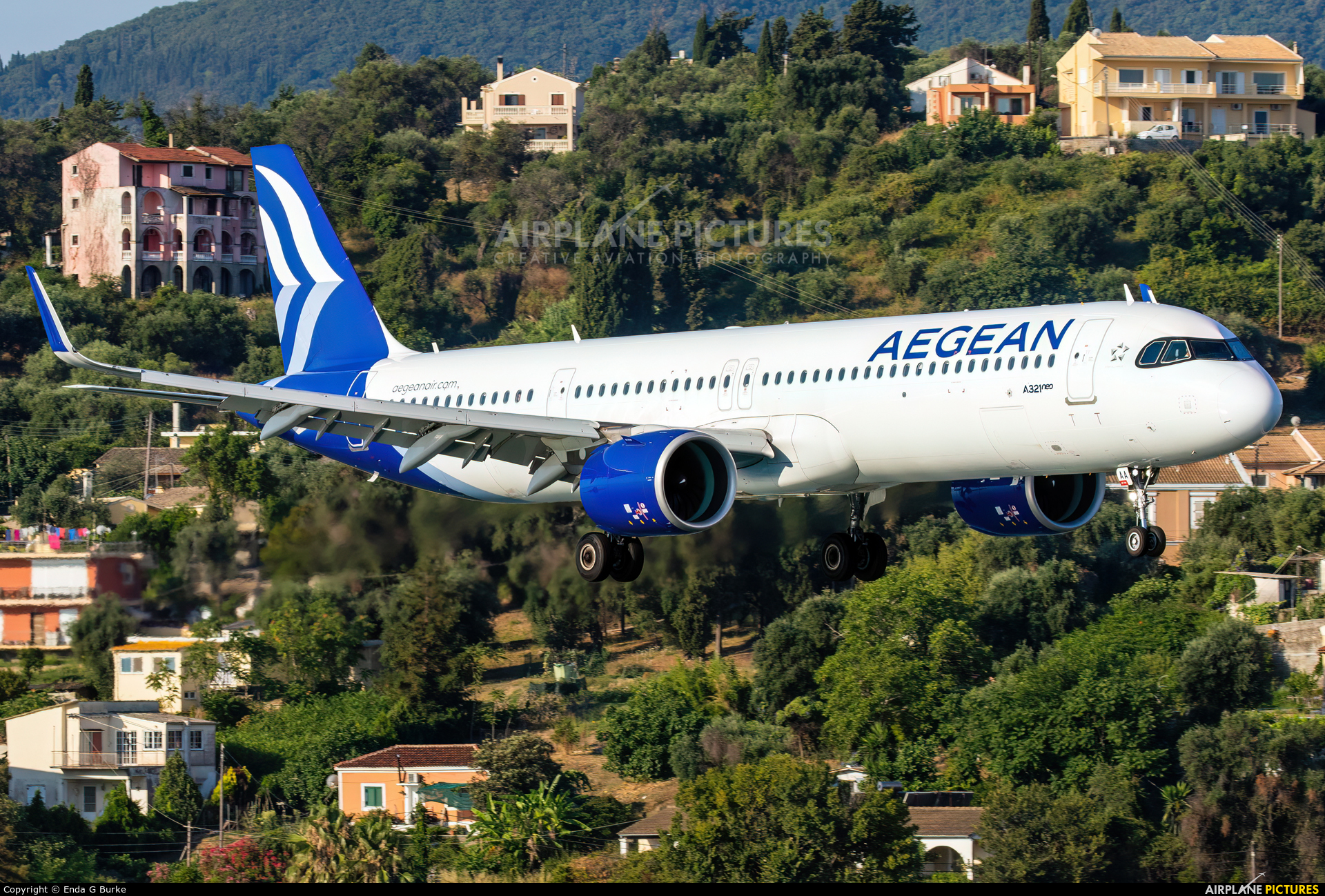 Aegean Airlines SX-NAA aircraft at Corfu - Ioannis Kapodistrias