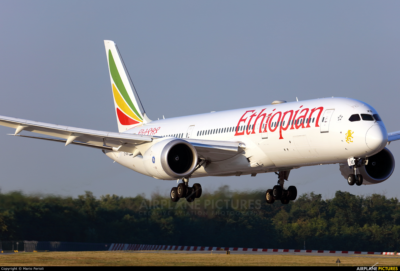 Ethiopian Airlines ET-AXS aircraft at Milan - Malpensa