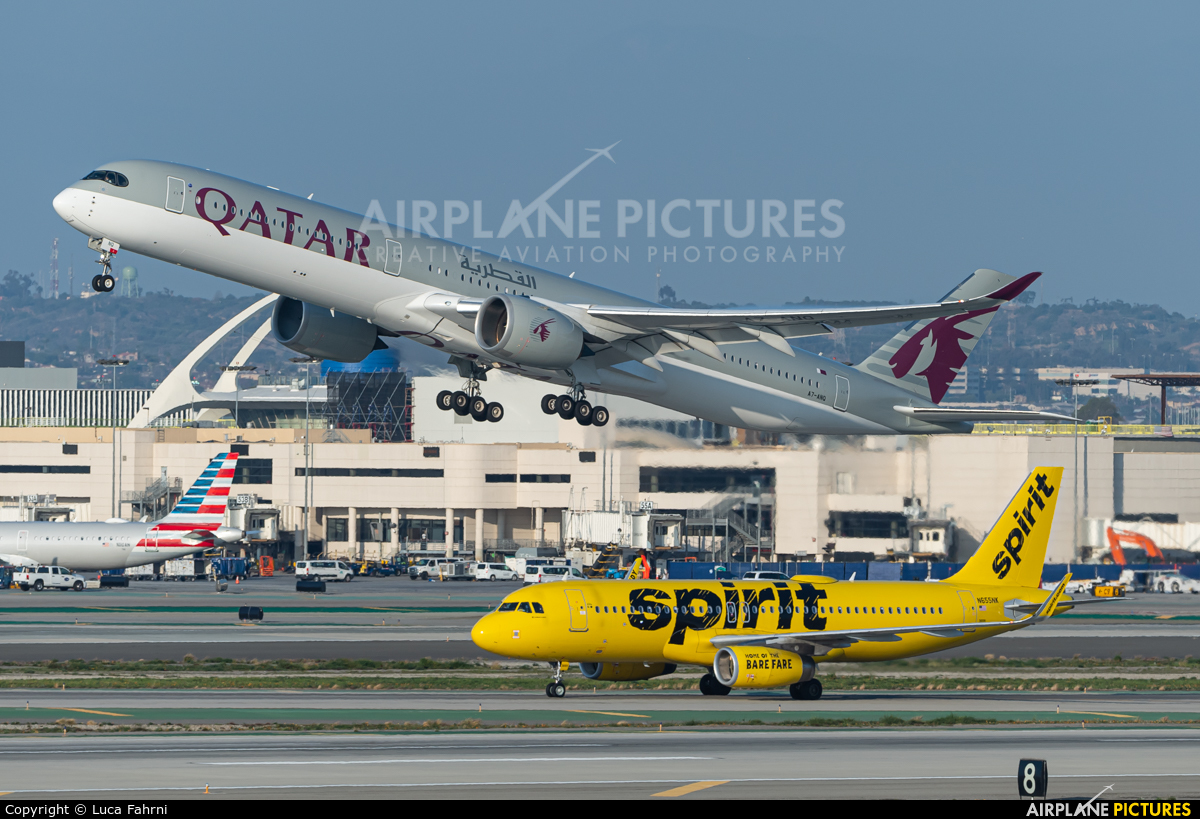 Qatar Airways A7-ANQ aircraft at Los Angeles Intl