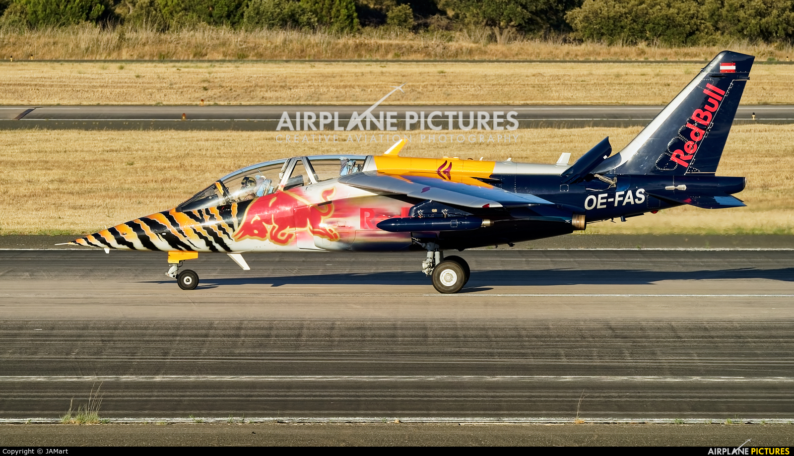 Red Bull OE-FAS aircraft at Beja AB