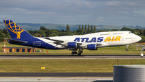 Rare visit of Atlas Air passenger Boeing 747 to Manchester title=