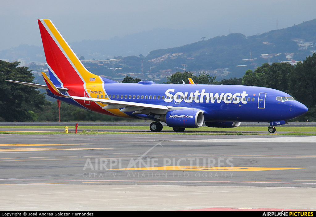 Southwest Airlines N7842A aircraft at San Jose - Juan Santamaría Intl