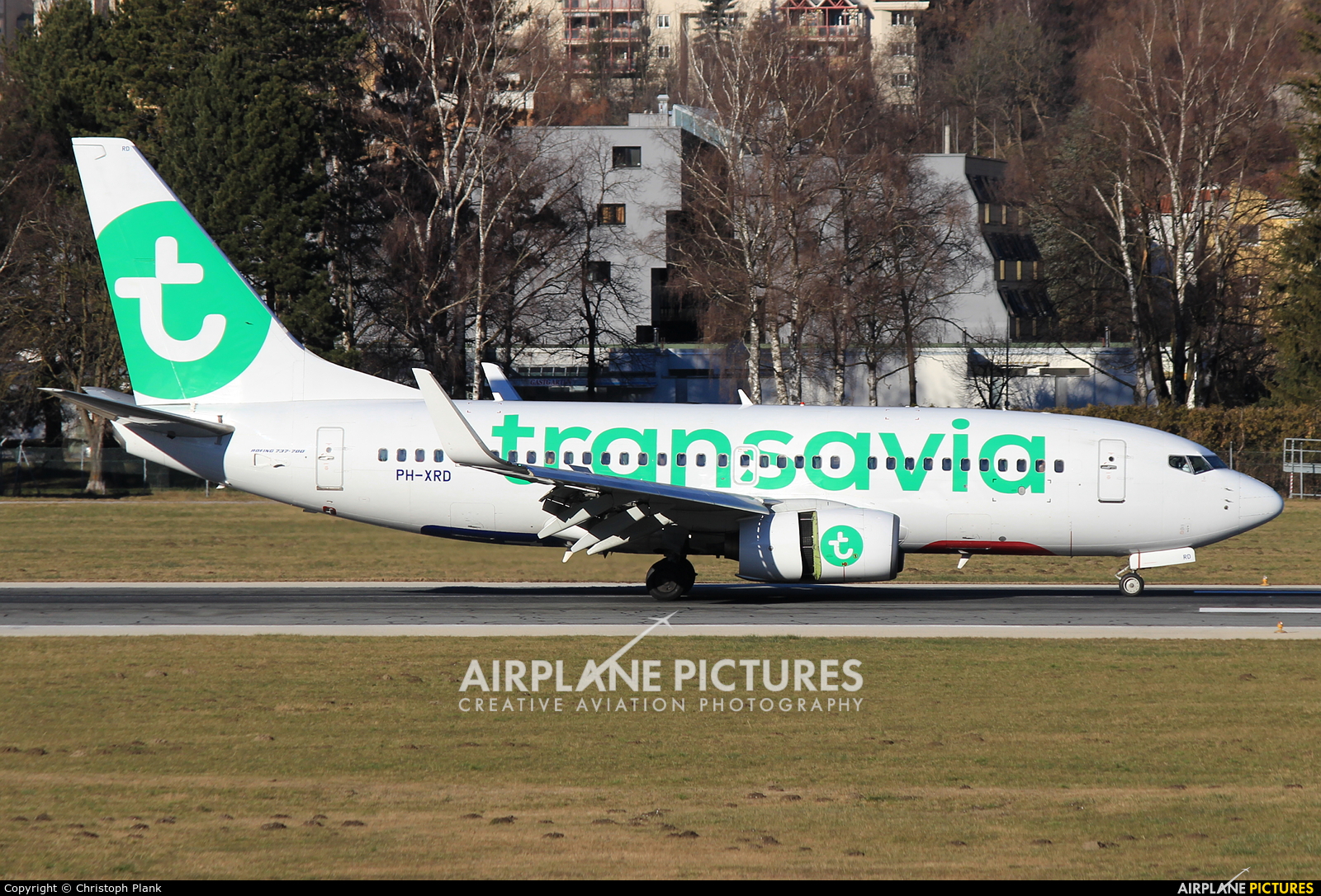 Transavia PH-XRD aircraft at Innsbruck