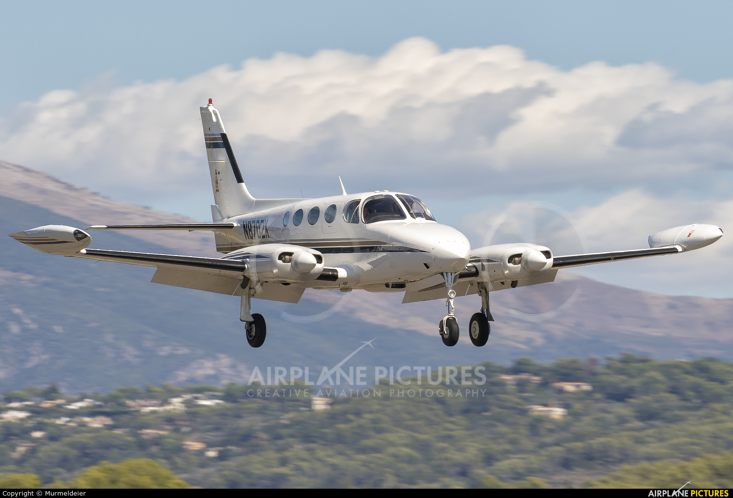 Private N8702K aircraft at Cannes - Mandelieu