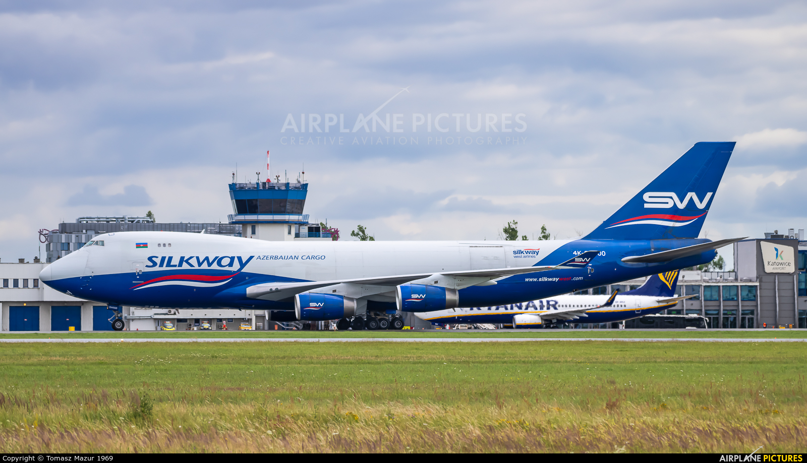 Silk Way Airlines 4K-SW800 aircraft at Katowice - Pyrzowice