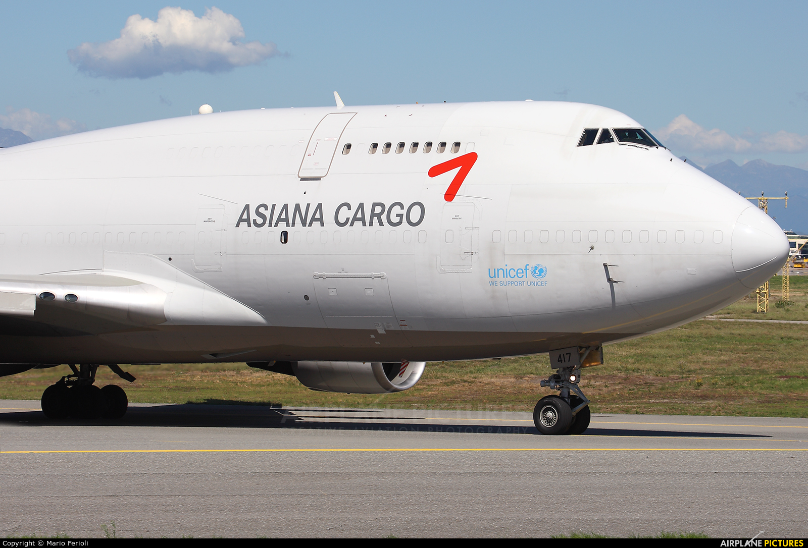 Asiana Cargo HL7417 aircraft at Milan - Malpensa