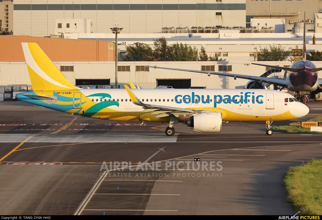 Cebu Pacific Air RP-C3281 aircraft at Taipei - Taoyuan Intl