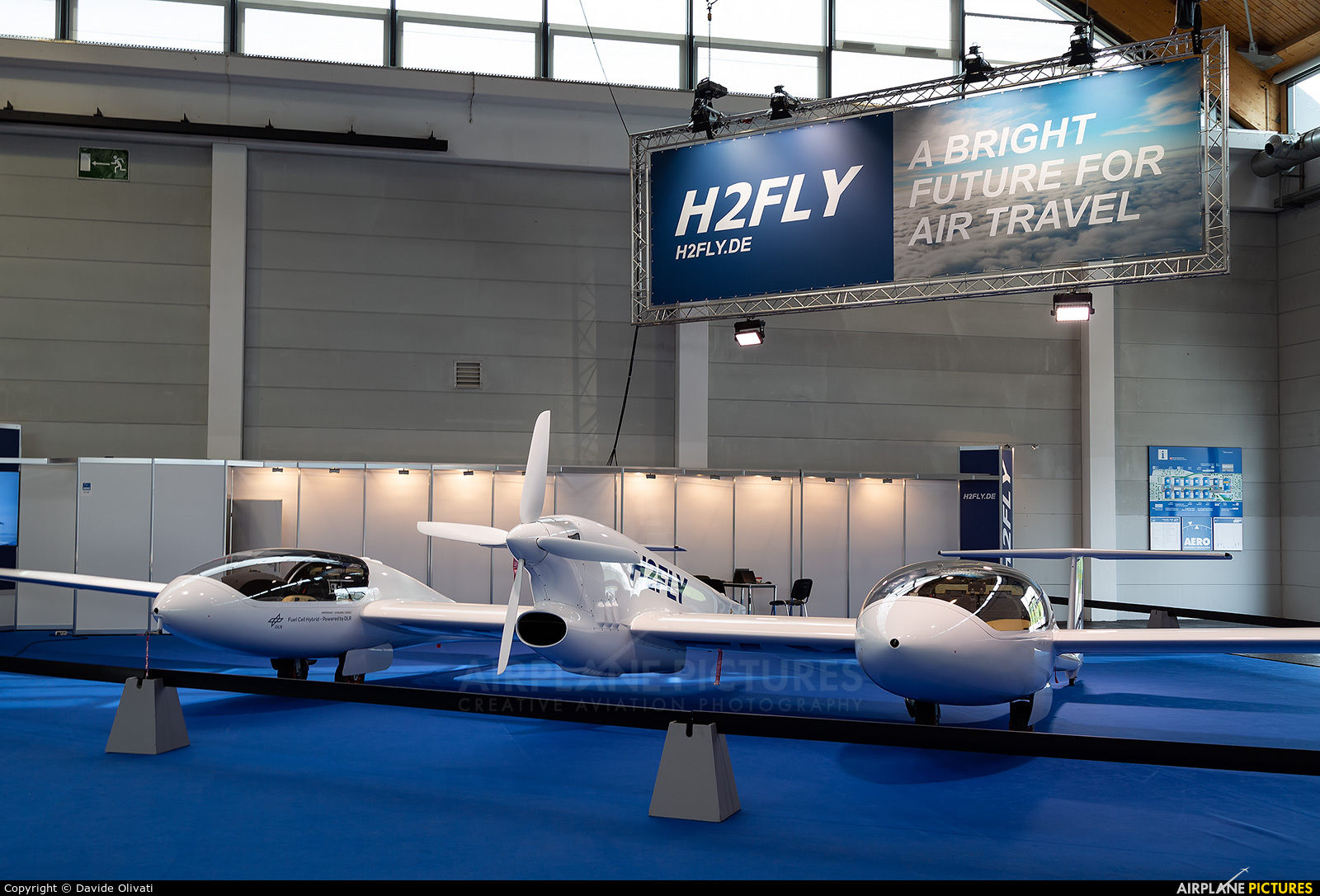H2Fly S5-MHY aircraft at Friedrichshafen
