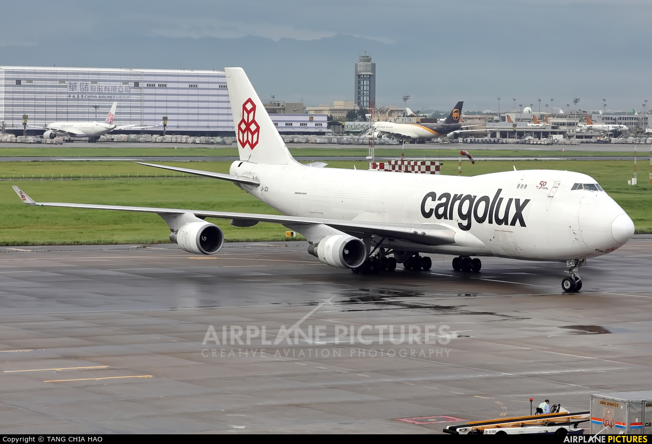 Cargolux LX-JCV aircraft at Taipei - Taoyuan Intl