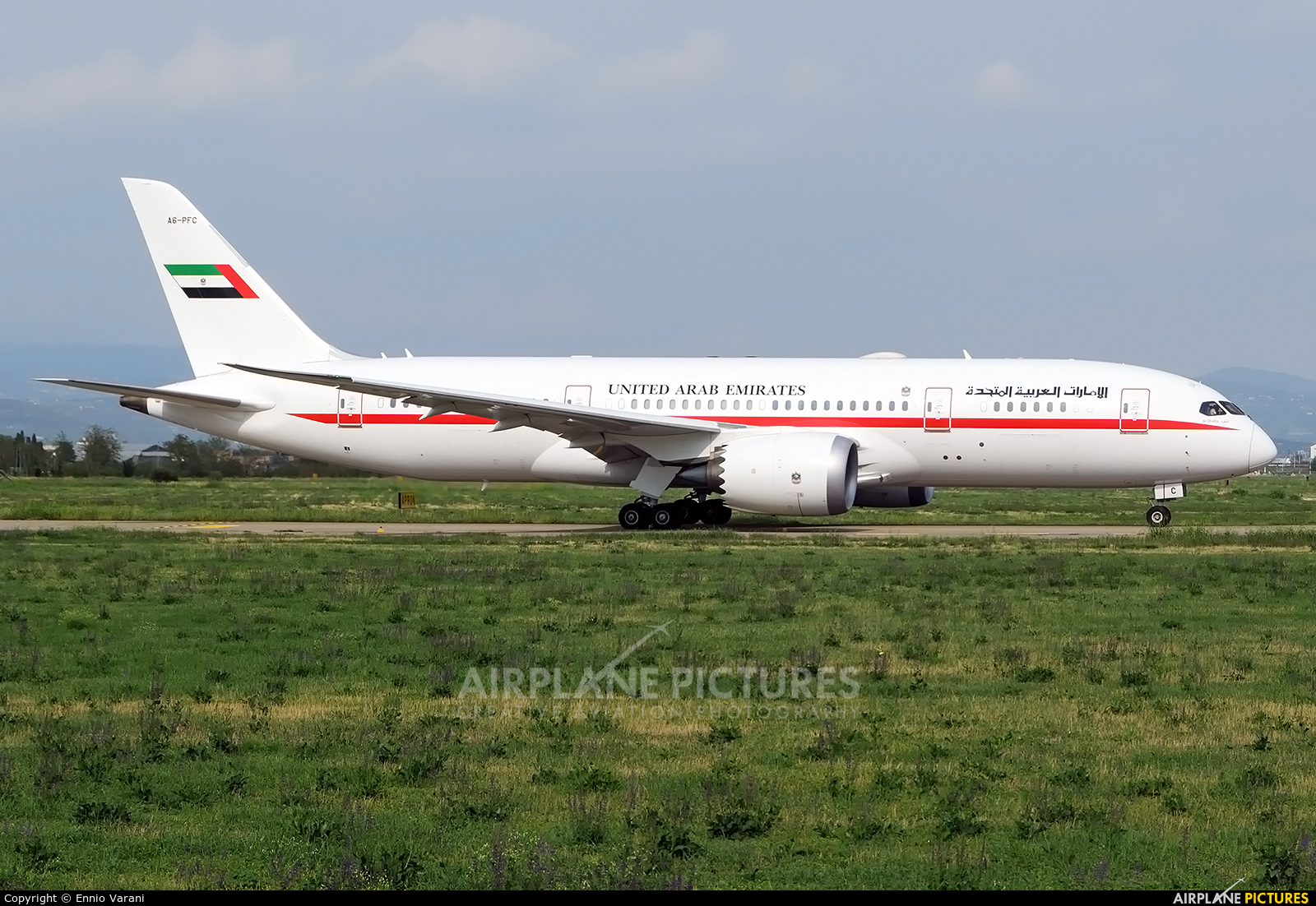 United Arab Emirates - Government A6-PFC aircraft at Verona - Villafranca