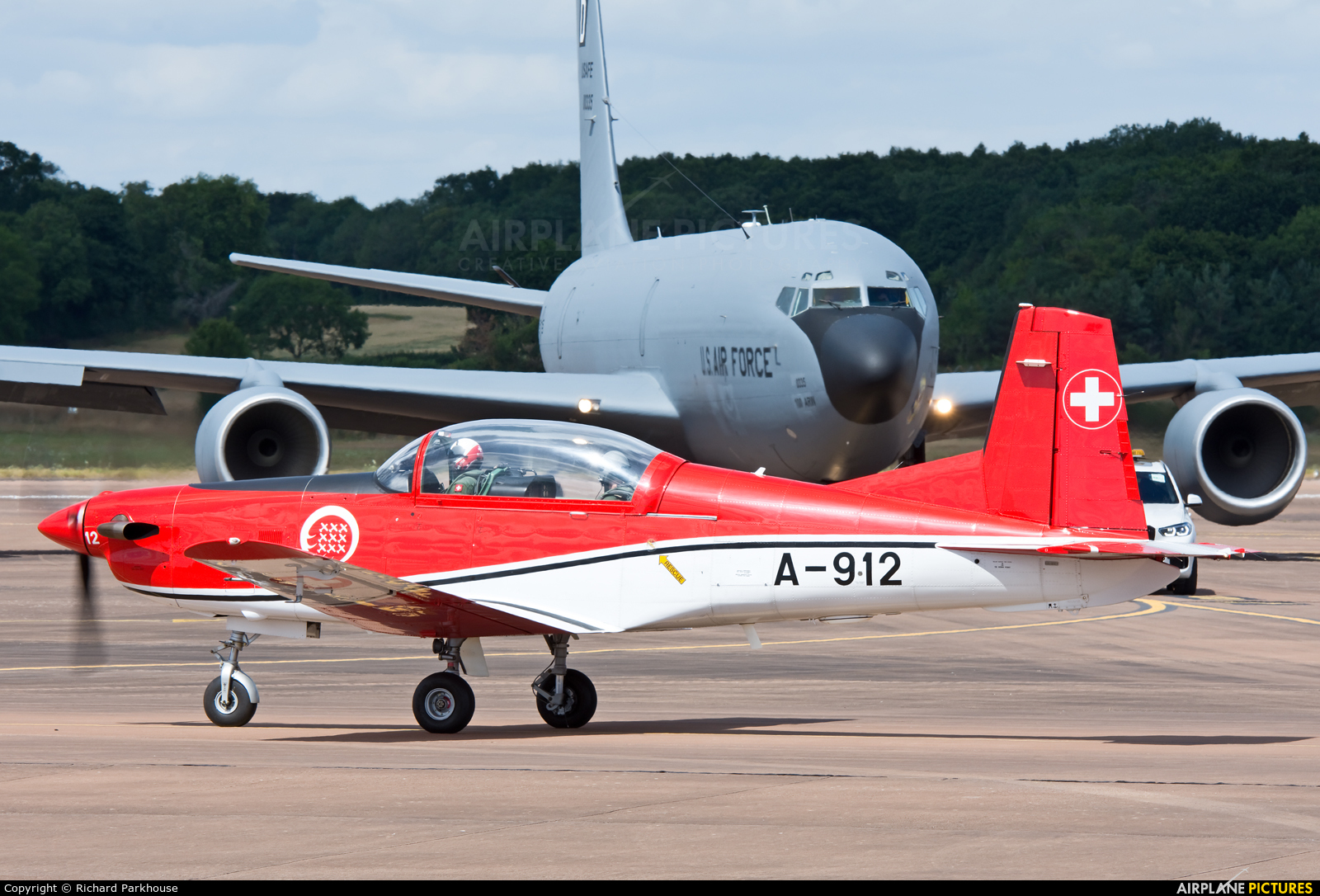 Switzerland - Air Force: PC-7 Team A-912 aircraft at Fairford