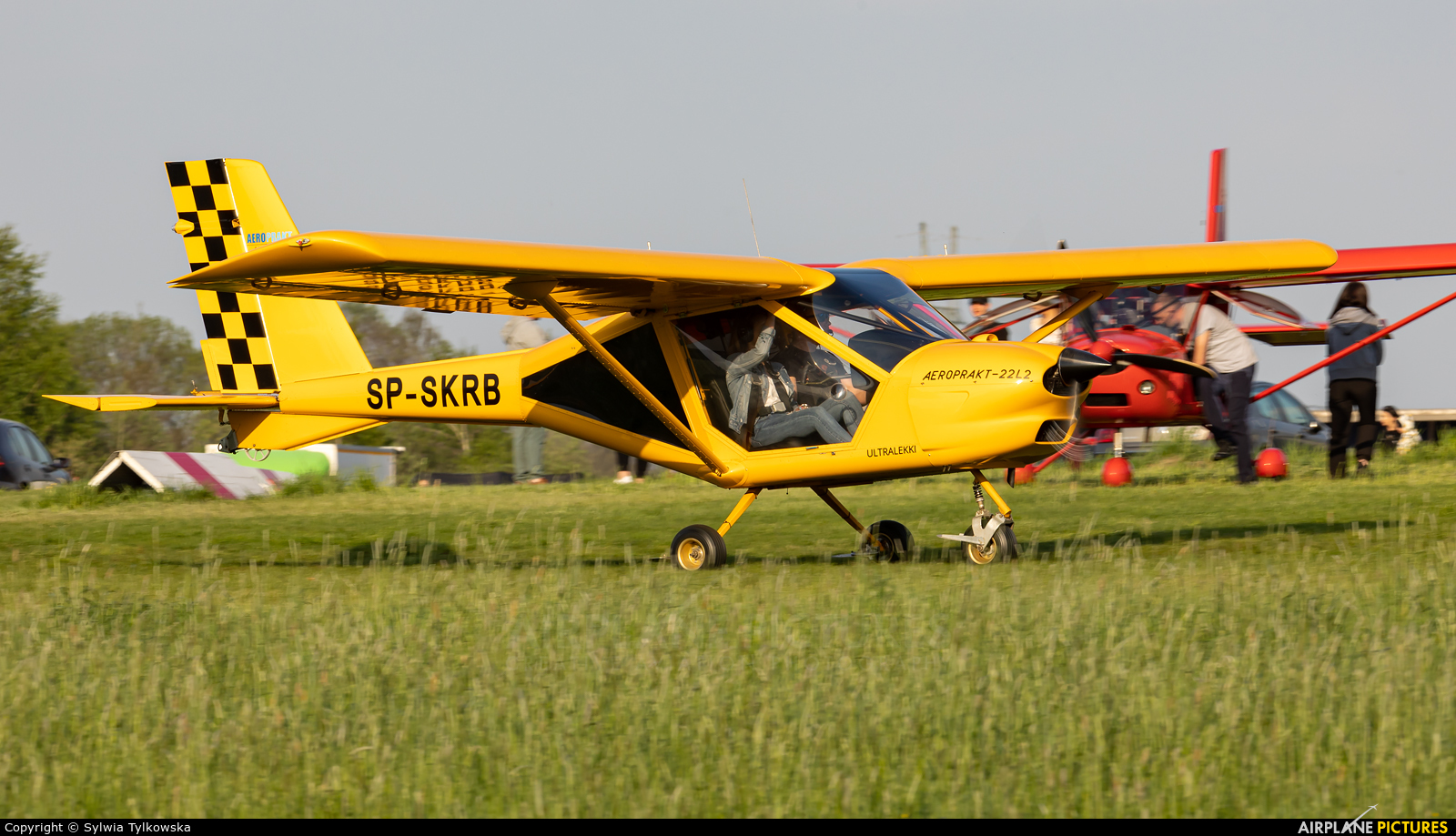 Private SP-SKRB aircraft at Niegowoniczki Airfield