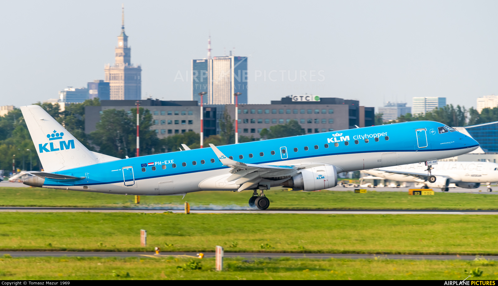 KLM Cityhopper PH-EXE aircraft at Warsaw - Frederic Chopin