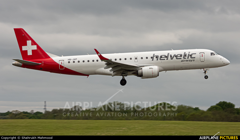 Helvetic Airways HB-JVP aircraft at Birmingham
