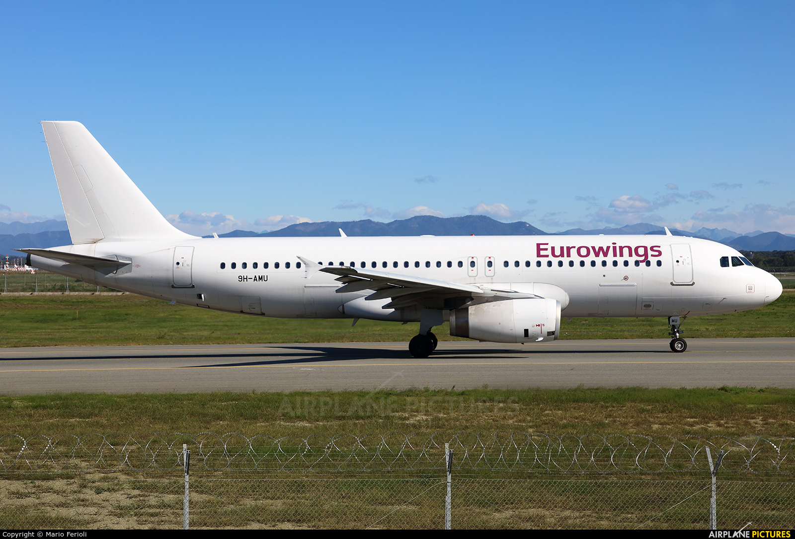 Eurowings 9H-AMU aircraft at Milan - Malpensa
