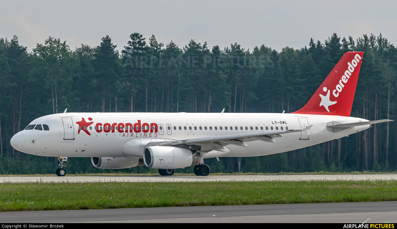 Corendon Airlines LY-OWL aircraft at Katowice - Pyrzowice